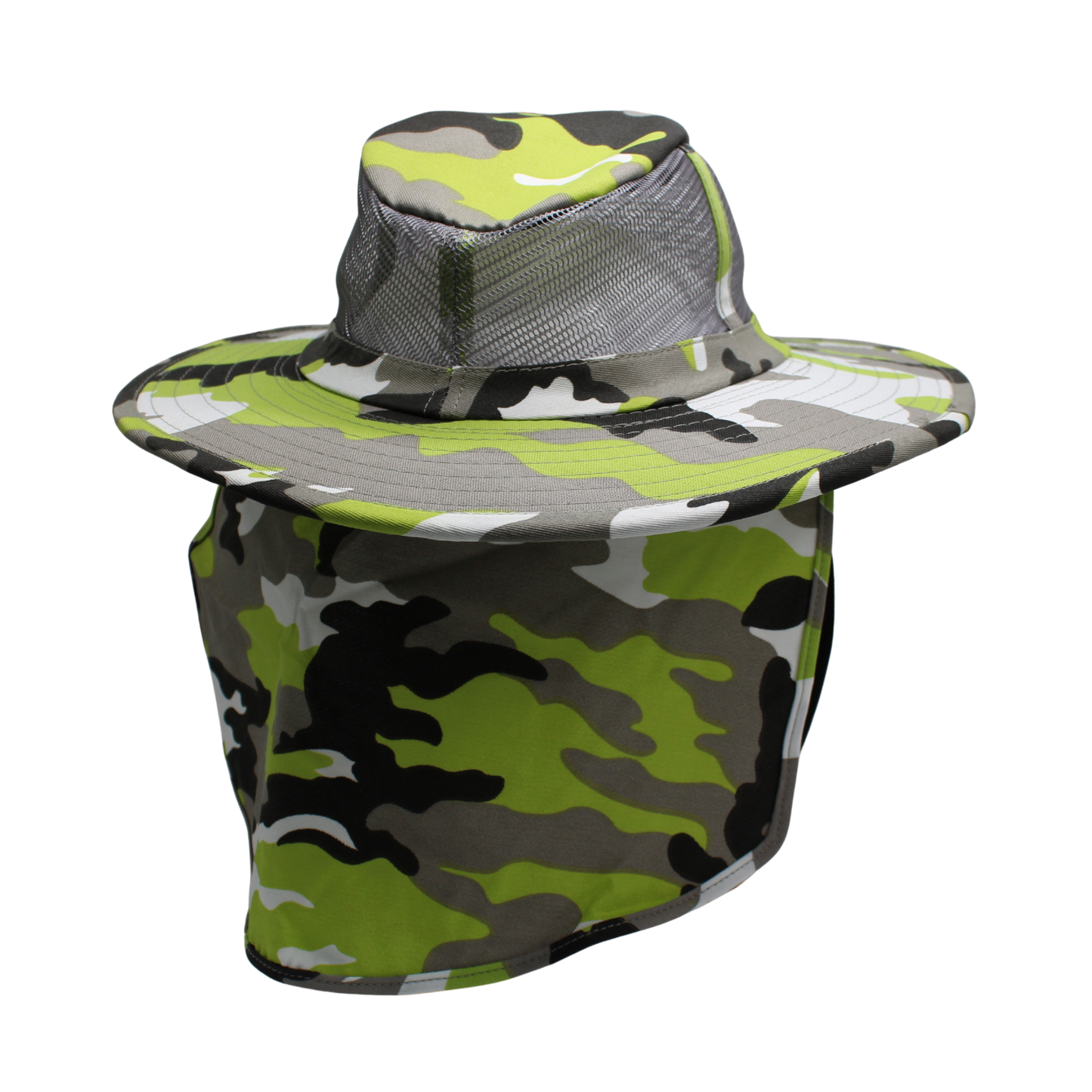 Camo Sun Hats with Neck Flap