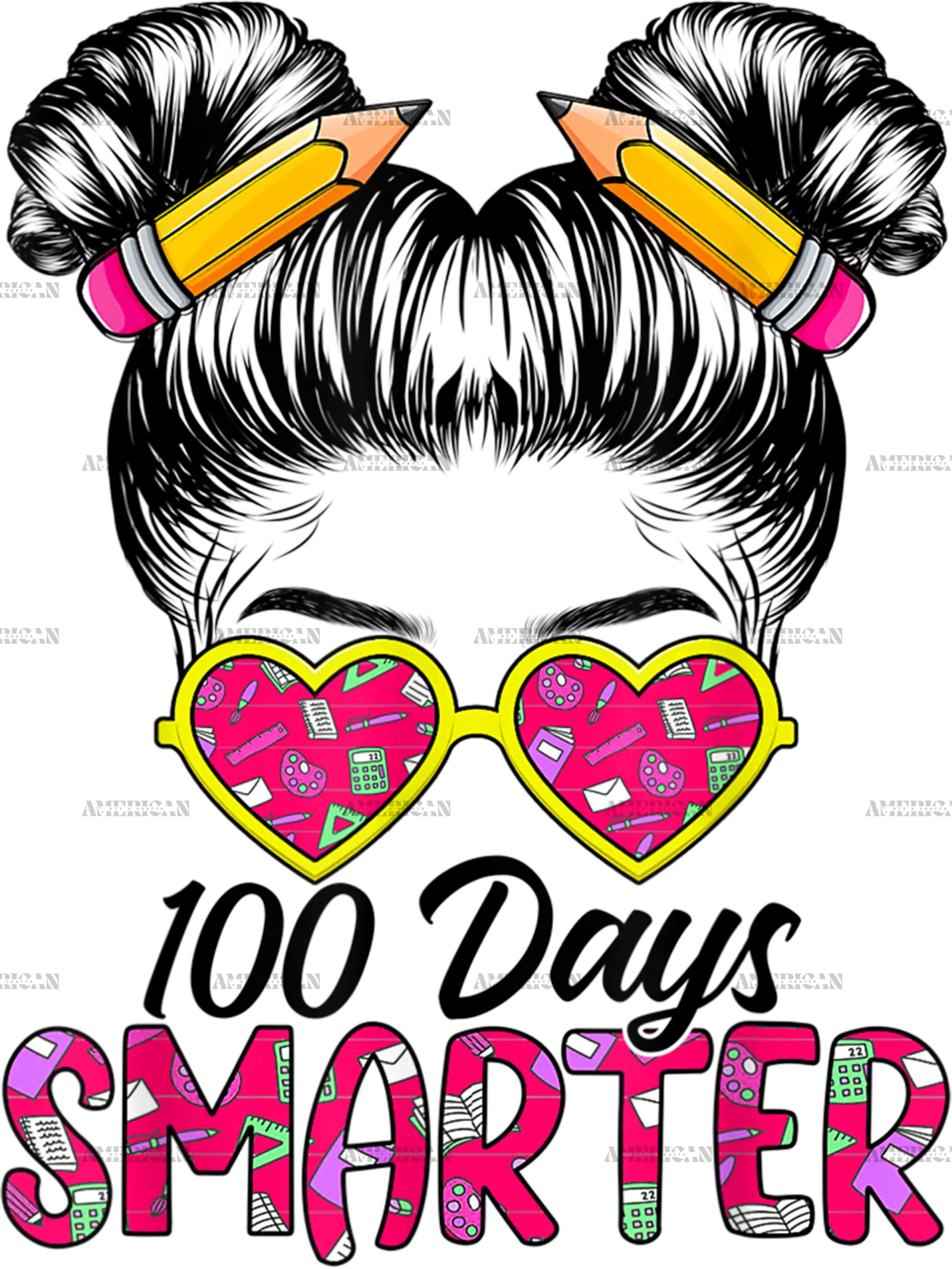100_Days_Smarter_Girls_Messy_Bun_Hair.png
