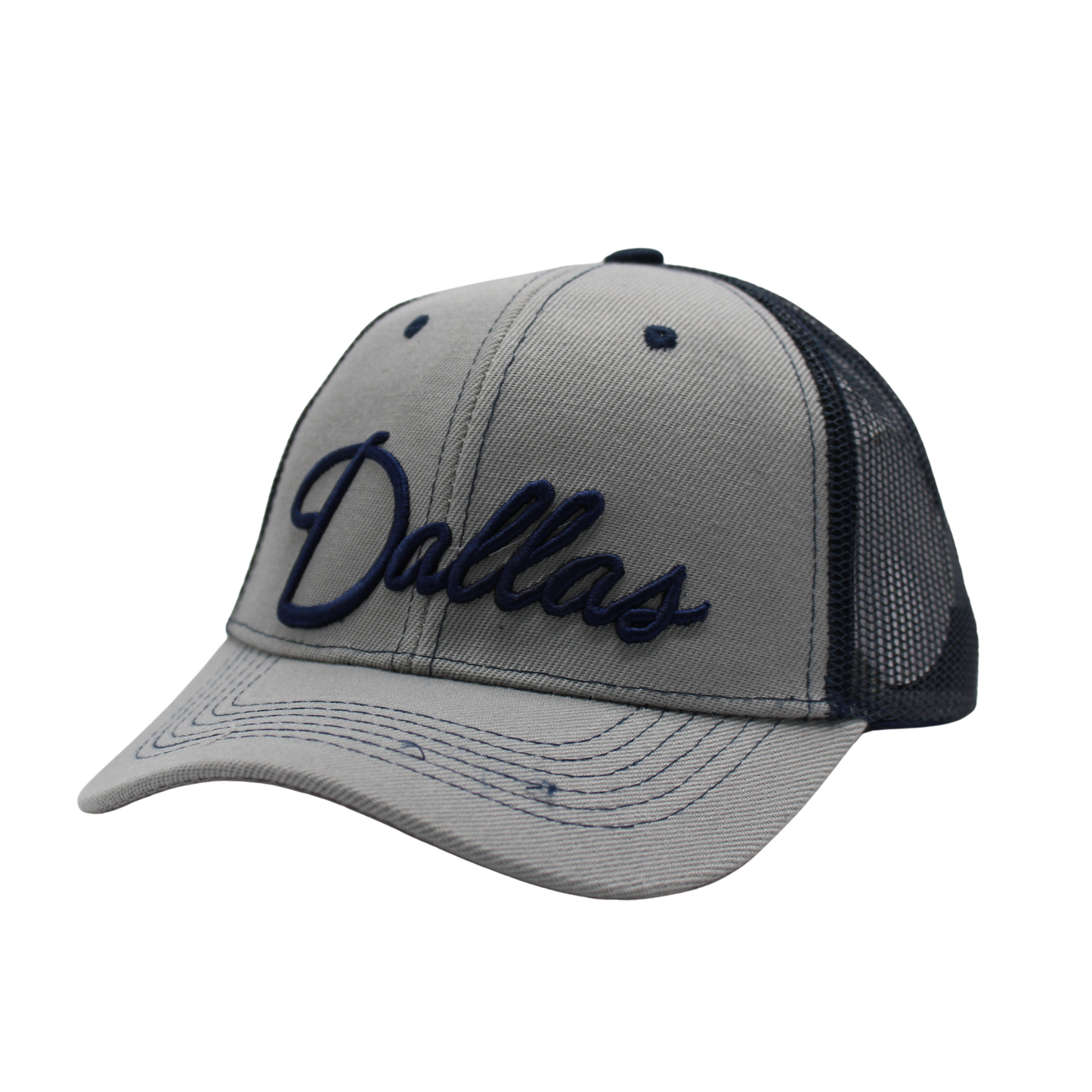 Dallas Script Embroidered Trucker Cap