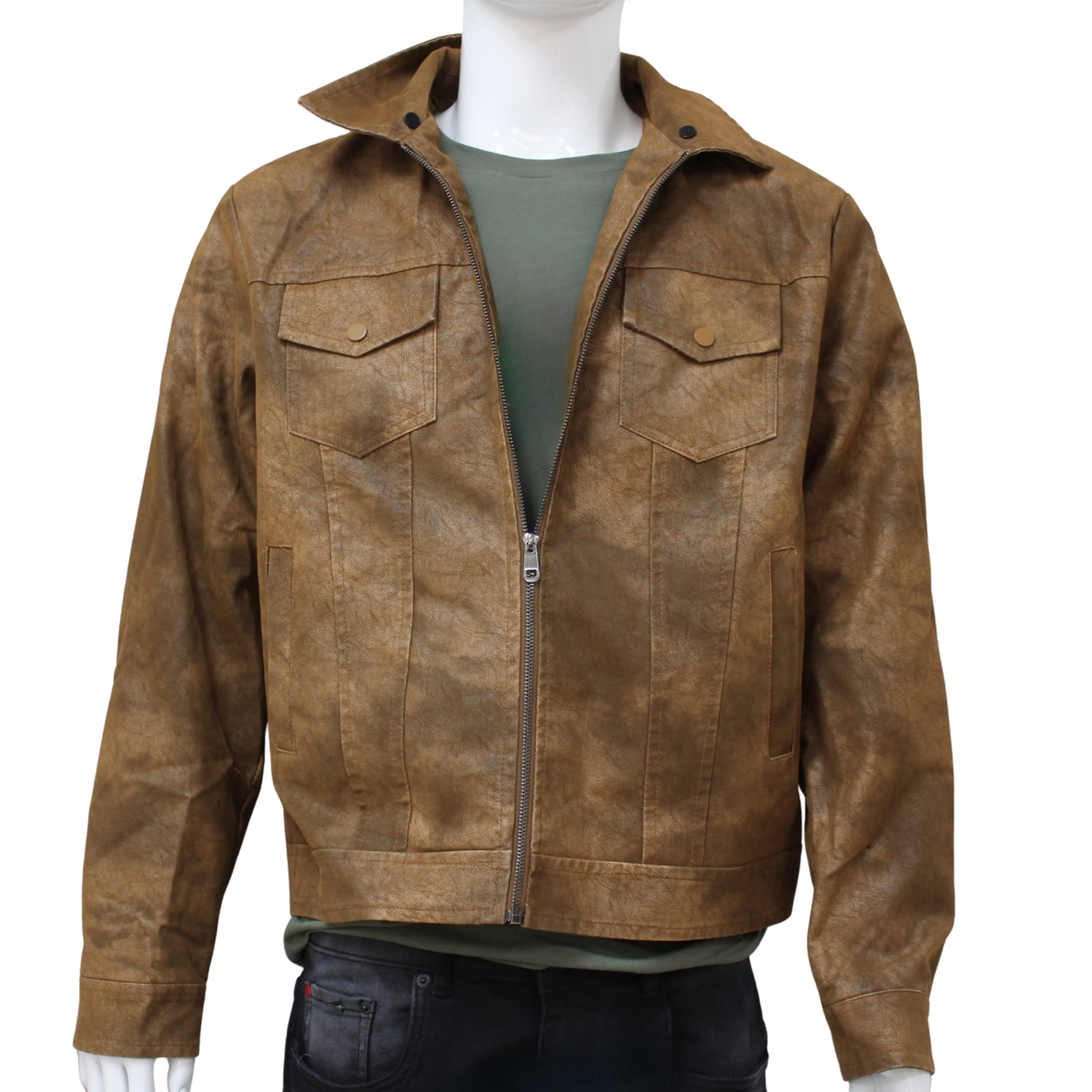 Leather Bomber Jacket