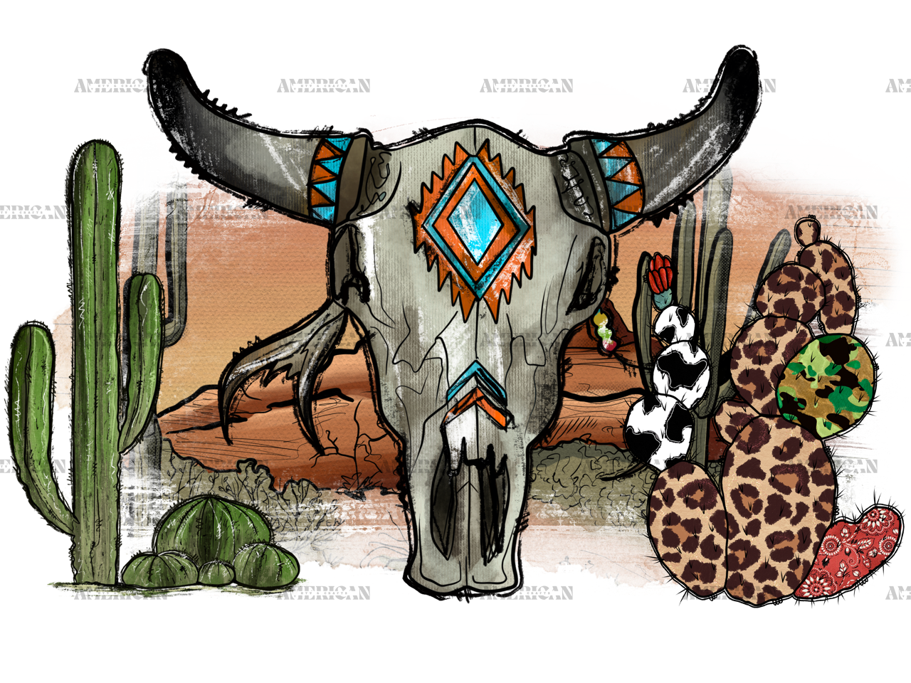 Aztec_Boho_Skull