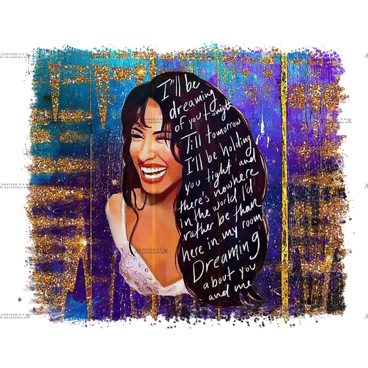 Selena Purple Dtf Transfer